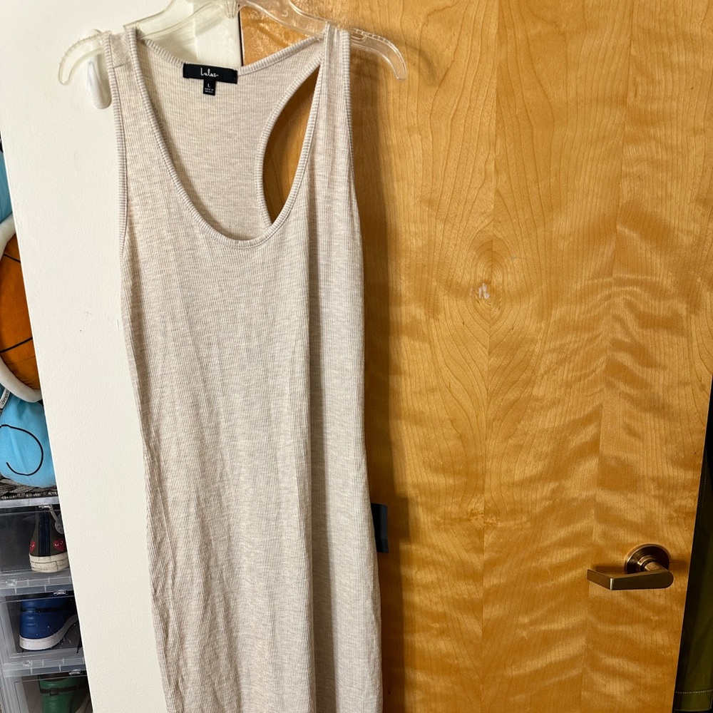Long Maxi tan Lulu dress